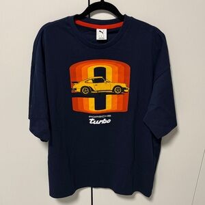 Puma Men's Dark Blue Porsche Graphic Tee